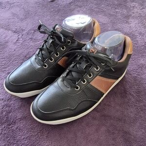 FootJoy FJ Contour Casual Black Taupe Brown Spikeless Golf Shoes Size 7.5 M